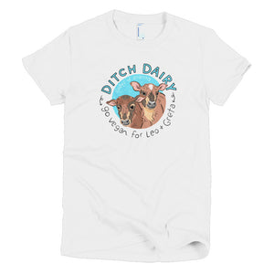 Ditch Dairy - American Apparel Fine Jersey Short sleeve women's t-shirt