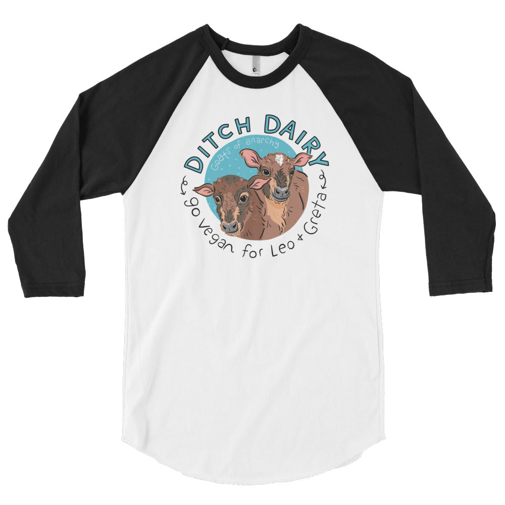 Ditch Dairy - American Apparel 3/4 sleeve raglan shirt