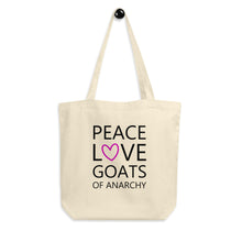 Peace Love Goats (Pink )Eco Tote Bag