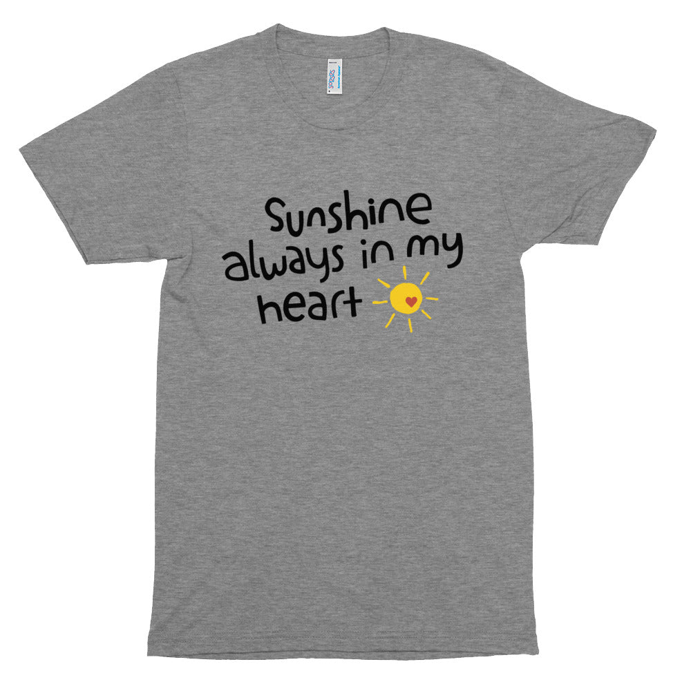Sunshine, Always In My Heart Unisex Tri-Blend Track Shirt