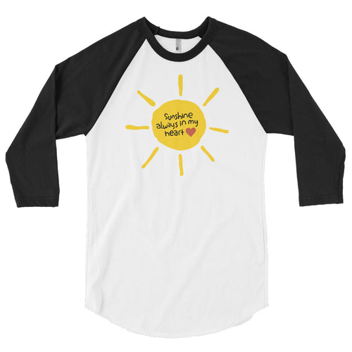 Sunny Sunshine 3/4 sleeve raglan shirt